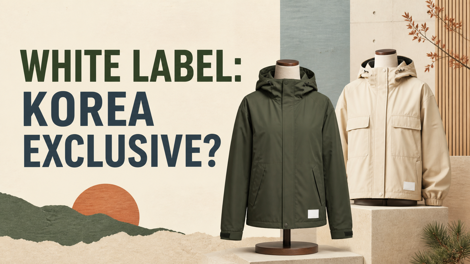 Editorial comparison asking whether The North Face White Label is Korea exclusive