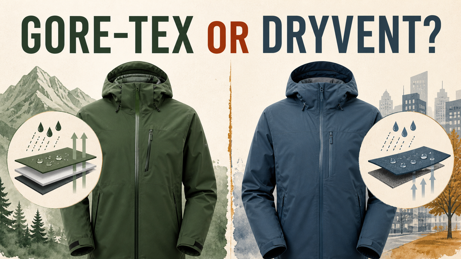 The North Face Korea GORE-TEX vs DryVent Guide