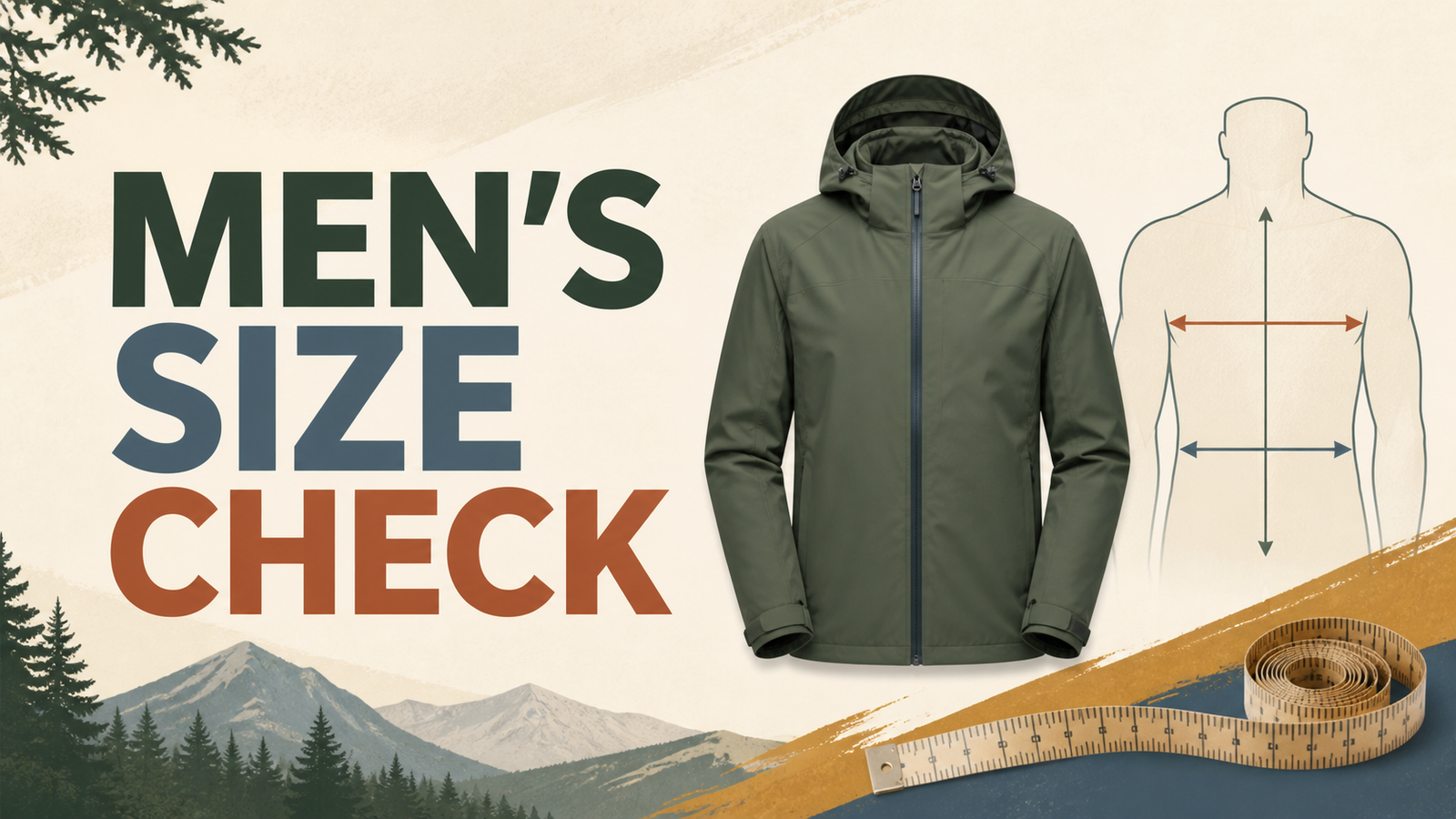 The North Face Korea men's jacket sizing and measurement guide