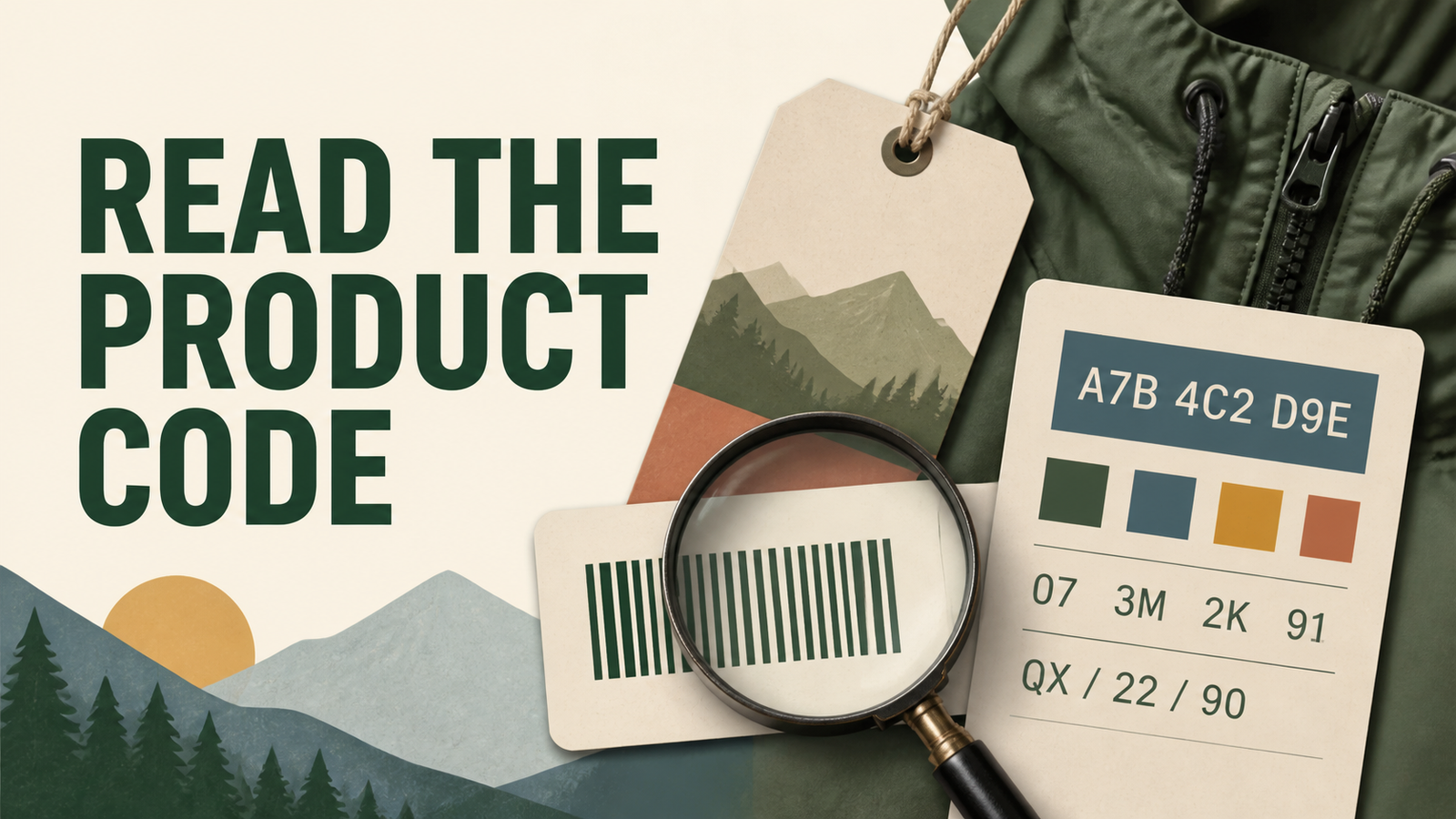 How to read and verify a The North Face Korea product code